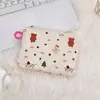411162 Bolsa de cosméticos de algodão acolchoado com desenho animado Bolsa de armazenamento de pequenos objetos Bolsa de moedas Bolsa de armazenamento Mini