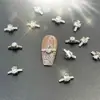 Pedras Strass Acabadas em Formato de Estrela Brilhante de Alta Qualidade, Anéis Super Brilhantes Transparentes Brancos para Nail Art, Decorações de Unhas de Diamante K9