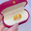 2. Anillo de Latón Chapado en Oro con un Ambiente Vintage de Lujo Ligero, Joyería de Diseño Popular, Anillo de Moda para Mujer