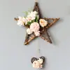 Colgante de pared de cinco estrellas colgante de pared simulado traje colgante de pared flor artificial de plástico cesta colgante decoración de pared interior pared interior decoración escolar Floricultura