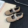 Tênis Mary Jane com Solado Grosso Feminino 2026 Novo Primavera/Verão Corte Baixo Mocassins Esportivos Tênis Dad Retrô
