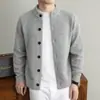 Contém LãComércio Exterior Transfronteiriço Cardigã de Tricô Masculino Peça de Outerwear Outono Inverno Casual Estilo Old Money Suéter Engrossado Masculino