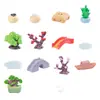 Micro-Paisaje de Musgo Creativo Dibujos Animados Jardín Miniaturas DIY Jardinería Paisajismo Decoraciones de Nicho de Alta Gama Pequeños Adornos