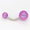Anillos para el Ombligo Transfronterizos al por Mayor Polvo de Perla Studs Acrílicos Europeos y Americanos para el Ombligo Joyería de Piercing para el Ombligo Multicolor Rosa