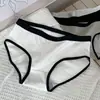 Diretamente do fabricante, calcinhas femininas de algodão puro com fundo 100% algodão, estilo japonês, cintura média, respiráveis, estilo esportivo, modelo triângulo para meninas