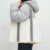 Bolsa grande de lona portátil diária fácil de usar feminina ins artística fresca bolsa de mão estudante estilo coreano estilo japonês simples