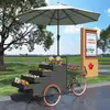 Carrinho de Burro de Três Rodas para Barracas Promocionais, Carrinho Móvel de Lanches, Carrinho de Desfile, Carrinho de Venda de Bebidas de Chá de Limão