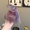Pinza de garra para coleta alta con lazo de malla degradado morado, pasador exquisito, delicado y sofisticado para peinado semi-recogido en la parte trasera de la cabeza