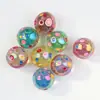 Cuentas de Resina de Forma Irregular Brillantes de Estilo Mixto con Agujeros, Cuentas con Purpurina Fina de Corazón y Estrella, Accesorios para Hacer Cadenas de Teléfono DIY
