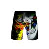 Venta directa de verano anime japonés pequeño mar alrededor de la tendencia de pantalones cortos de playa 3D para hombre