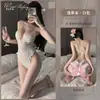 Hermosa Ropa Interior Nueva de Encaje para Mujer, de Entrepierna Abierta, No Requiere Quitarse, Conjunto Sexy con Broche Frontal, Body Sexy