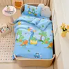 Nuevo juego de ropa de cama de algodón para jardín de infantes de dibujos animados y anime, juego de cama de tres piezas para niños con edredón, colchón y funda de almohada, juego de seis piezas