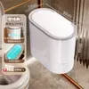 Lixeira Doméstica 2026 Nova Simples Banheiro Vaso Sanitário Fresta Especial Grande Capacidade Tipo Prensa Cesto de Papel com Tampa