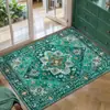 Entrega transfronteriza de Temu de alfombrillas de terciopelo de cristal persa estilo americano para entrada de casa, resistentes a la suciedad, fáciles de mantener, felpudos antideslizantes