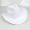 Sombreros para Hombre Transfronterizos, Sombreros Vaqueros Occidentales Europeos y Americanos, Sombreros de Jazz de Lana, Sombreros de Sol para Mujer para Exteriores, Sombreros Negros para Adultos
