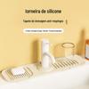 Tapete de Silicone para Drenagem de Pia de Lavar Louça, Tapete Anti-respingo para Torneira de Pia, Suporte de Armazenamento para Bancada de Pia de Lavar Louça, Venda por Atacado