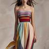 Vestido de color estampado sexy de longitud de tubo europeo y americano nuevo de Amazon 2024, estación independiente transfronteriza