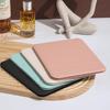 Espejo de Cuero PU Cuadrado Grande y Mediano tamaño pequeño Portátil Belleza Maquillaje Maquillaje Vestidor Espejo de Princesa Espejo Retro Espejo de Maquillaje Plegable Portátil
