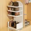 Artefacto de Almacenamiento de Bolsos Puerta de Entrada del Hogar Escritorio Múltiples Capas Cuero Bolso Bolso de Mano Estante de Exhibición Estante de Exhibición de Bolsos