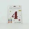 Venta al por mayor estilo INS comercio electrónico transfronterizo 16 pulgadas Exquisitamente empaquetado digital empaque individual de tarjeta de papel globos de papel de aluminio, versión delgada americana