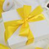 Venta al por mayor de 38 mm de cinta de poliéster de doble cara, cinta para regalo de flores, cinta lisa, cinta de material para regalo DIY