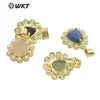 WT-JP359 colgante pequeño de amatista de color forma de gota retro de lujo ligero para joyería DIY de niñas