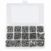 Caja con 1050 piezas de tornillos de cabeza redonda con hexágono interior de acero inoxidable, tornillos para madera, pernos de cabeza redonda con hexágono interior M3, transfronterizos