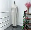 Vestido Longo, Justo ao Corpo, Cor Sólida, Comprimento no Tornozelo Lr208