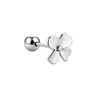 Clavo de acero inoxidable chapado en oro de 18 quilates con circonita para cartílago, joyería de piercing microincrustada, exquisita y compacta