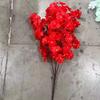Ramo Corto de Rama de Sakura Flor de Plástico Decoración de Boda Rama de Flor de Durazno Flor de Pera Árbol de Pie para Sala de Estar Vid Flor Artificial Falsa
