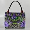 Bolsa Bordada Estilo Étnico Bolsa Bordada con Cuentas de Madera Fénix Bolso de Mano Bordado Oriental Bolso de Mano