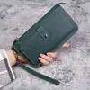 Nova carteira feminina japonesa e coreana estudante multi-cartões porta-moedas grande capacidade porta-cartões bolsa de moedas moda versátil carteira pequena
