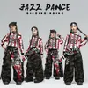Traje de actuación de jazz para niñas, traje elegante de hip-hop para niñas, disfraz de escenario de street dance jazz para niños