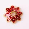 Novas Contas Separadas Pequenas Peças de Flores Óleo Pingando Imitação Azul Queimado Cloisonne Liga Pequenas Peças de Flores Faça Você Mesmo Grampo de Cabelo Estilo Antigo Pulseira Colar