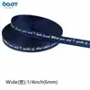 Fita de Poliéster Fosco Retro Inglês de 0,6cm Embalagem de Caixa de Presente Acessórios para Joias DIY Material de Laço de Fita