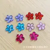 Accesorios para tocados DIY acrílicos nacionales con forma de flor de ciruelo y agujero mediano al por mayor
