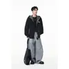 Ace Marca Original de Moda Estilo Campus Juvenil Casual Holgado Cuello Alto Sudadera con Cardigan Chaqueta Juvenil para Hombre Hw3800
