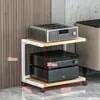 Rack amplificador equipo altavoces audio máquina de tubos CD hifi móvil multicapa con soporte pies de soporte gabinete doméstico