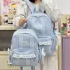 Mochila de Encaje Delicada Estilo Coreano Ins Hada Nueva para Estudiantes de Secundaria, Bolso Escolar de Alto Valor, Mochila de Viaje