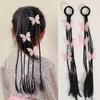 Peruca das crianças torcer trança anel de cabelo doce fresco boxing trança, elástico, Little Girl rabo de cavalo alto laço headband acessórios de cabelo