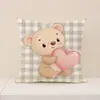 Set Rosa Día de San Valentín Funda de Almohada Transfronterizo Nuevo Poliéster Estampado de Letras Cojín Decoración de Sala de Estar Cojín de Sofá