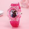 Reloj de Dibujos Animados, Moderno y Creativo, Reloj Electrónico de Luz de Colores para Hombres, Mujeres y Niños, Reloj de Cuarzo Luminoso Transparente Frozen