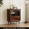 Gabinete con Cajones, Gabinete de Almacenamiento para Sala de Estar, Gabinete Pequeño de Pie Estilo Antiguo, Gabinete de Almacenamiento Retro de Ratán, Gabinete de Almacenamiento de Pared para Dormitorio, Gabinete con Cajones