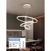 Lámpara de araña de lujo con luz de Internet, lámpara nórdica para dormitorio, moderna, sencilla y atmosférica, para sala de estar, lámpara creativa para comedor, lámpara de mesa para bar.