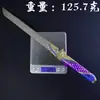 Delta Game Merchandise Cuchillo Estilo Estrella Oscura Arma de Metal Modelo de 22 cm Adorno Coleccionable Atrezzo sin Afilar