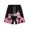 Dropshipping Transfronterizo 2026 Primavera/Verano Nuevo Estilo Que Es Estampado de Letras Casual Holgado Pantalones Cortos Unisex Pantalones Cortos de Playa