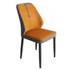 Silla Nórdica Simple Silla con Respaldo de Lujo Ligero Moderno Italiano Silla de Comedor para el Hogar Silla para Mesa de Comedor de Hotel Taburete de Restaurante Metal
