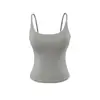 Top sexy sin espalda estilo americano para primavera y verano con copas, expansión hacia afuera, camiseta de tirantes para deportes y fitness, ropa interior corta