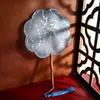 Nuevo Abanico Tuan de Mango Largo Antiguo Bronceado Tuan Fan Bordado Tuan Fan Abanico de Novia Boda Estilo Chino Seda de Imitación