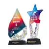 Personalización de Trofeo de Cristal Creativo Madera Maciza Competencia Infantil Medalla de Honor Ceremonia de Premiación de Empleados de Empresa